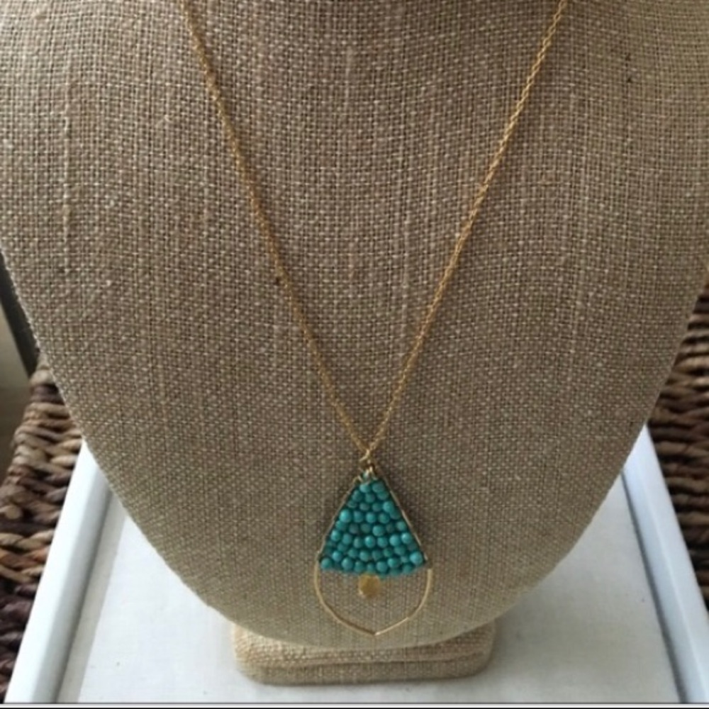 Stella and Dot Turquoise Beaded Necklace
